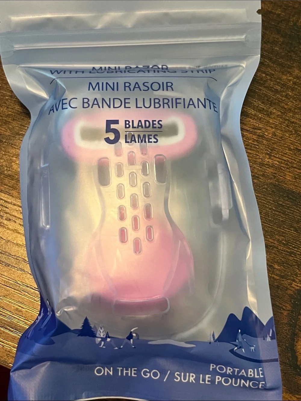 Mini 5-Blade Travel Razor for Women — Pink